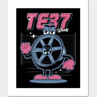 TE37 Wheels Posters and Art